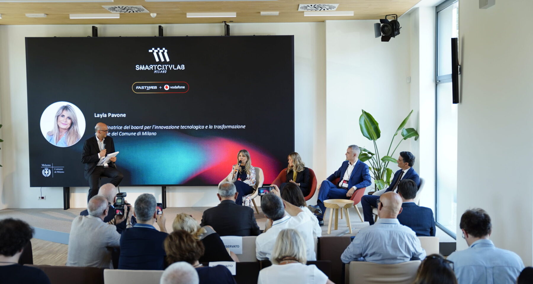 Inaugurazione dell'Innovation Hub di Fastweb e Vodafone a Milano