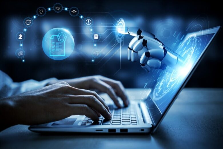 Illustrazione sull'uso dell'intelligenza artificiale nel collaudo del software